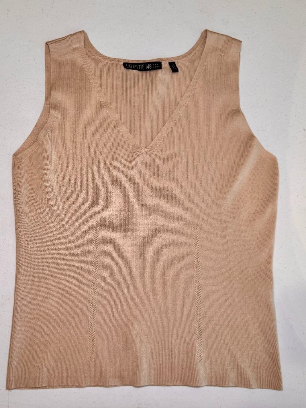 Lafayette 148 New York Tank Top Womens L Silk Blend Sleeveless Career Blouse